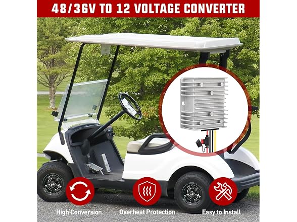 Nilight 48V/36V to 12V DC-DC Converter