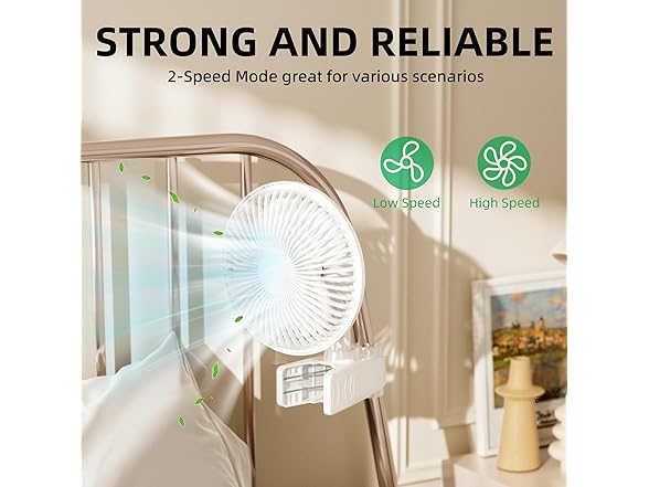 2-Pack Simple Deluxe 6-Inch Clip Fan