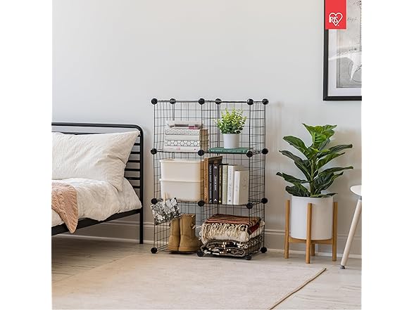IRIS USA 6-Cube Modular Wire Cube Storage