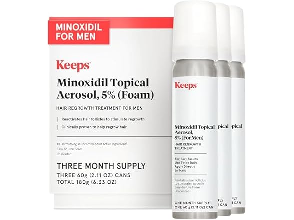Keeps Extra Strength Minoxidil for Men
