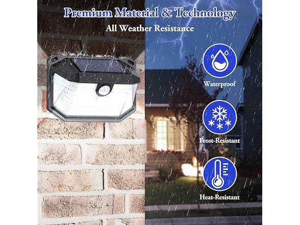 Brightever Motion Sensor Flood Lights 4 Pack