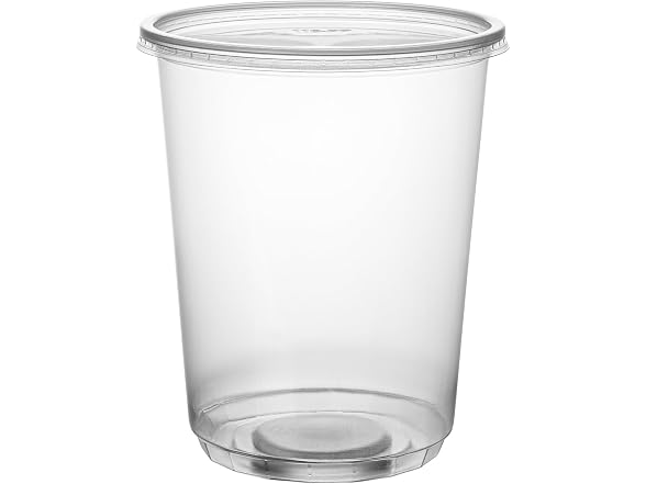 Restaurantware 32 oz Clear Plastic To Go Deli Container, 50 Pack