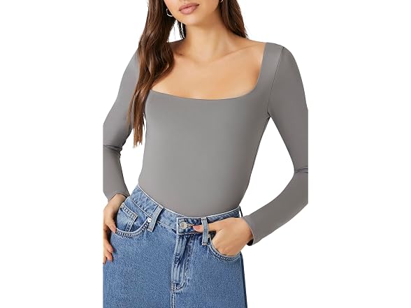 Forever 21 (XS) Long-Sleeve Bodysuit