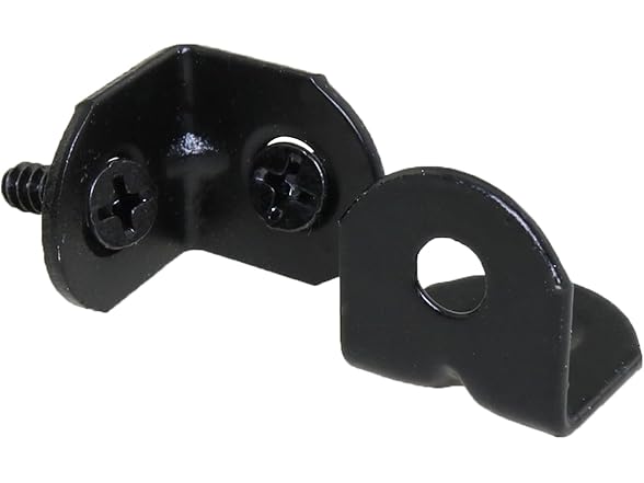 7Pcs Mini L Brackets 18x19x19mm Black