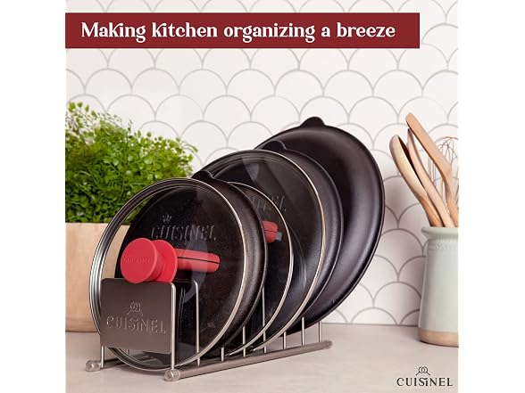Cuisinel Lid and Dish Organizer Rack 2-Pack