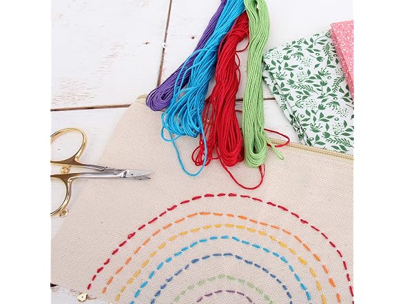12 Skeins ThreadArt Cotton Embroidery Floss, Pink