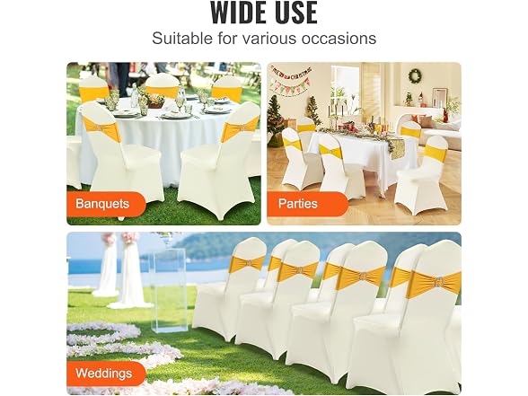 Stretch Spandex Folding Chair Covers 100PCS