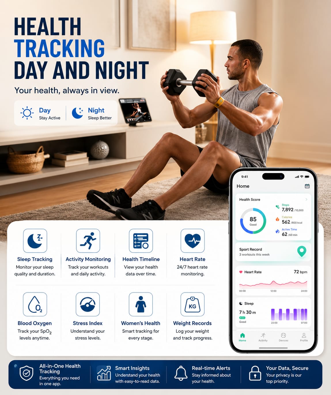 Smart Ring Health & Fitness Tracker - Gallery 8