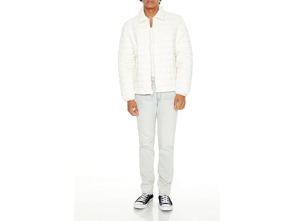 Forever 21 (XL) Quilted Zip-Up Bomber Jacket