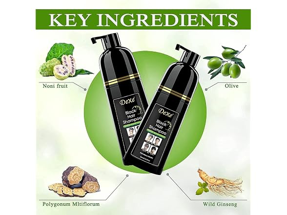 Signature Dexe Black Hair Shampoo 400 ML Instant