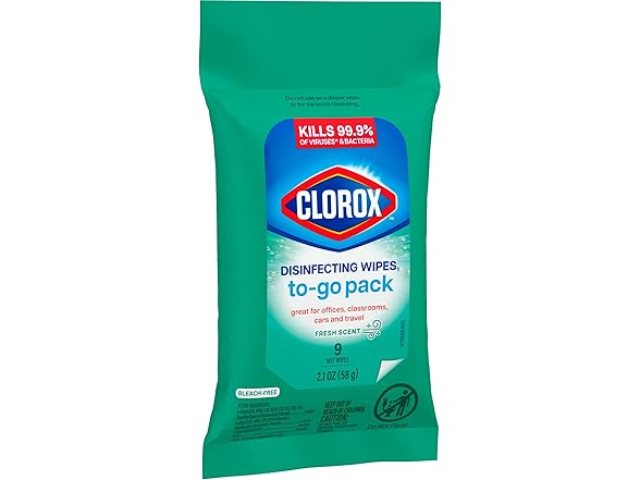 Clorox Travel Wipes 9ct
