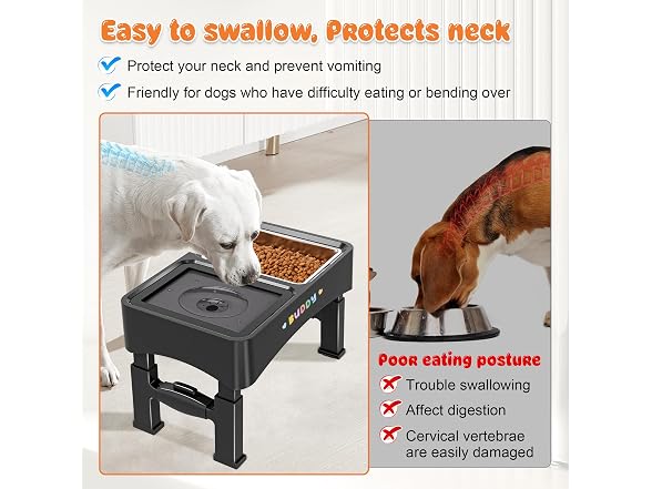 Decflow 3-in-1 Elevated Dog Bowls
