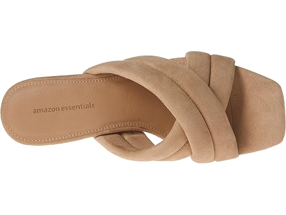 Amazon Essentials Women's Crossover Block Heeled Mules Sandal