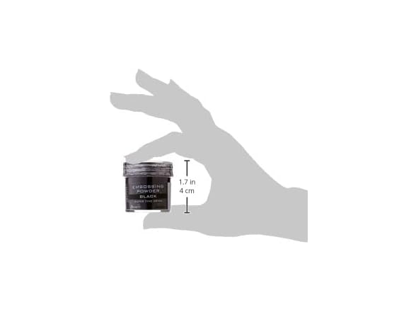 Ranger Embossing Powder, .56 Ounce Jar, Super Fine Black