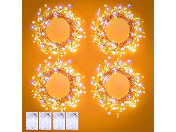 Brightown Fairy Lights Battery Operated, 4-Pack