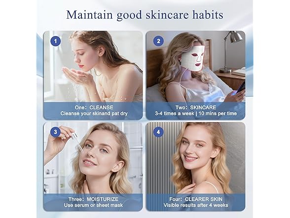 Fiogeo Red Light Therapy Face Red Light Mask