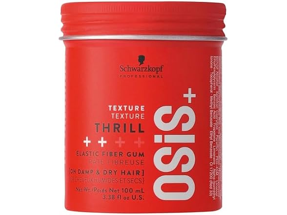(2 Pack) Schwarzkopf Osis Thrill Elastic Fibre Gum, 3.38 oz
