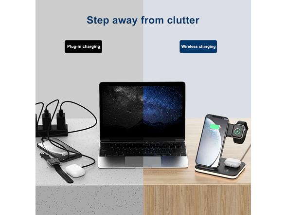 4-in-1 Wireless Charger with Night Light