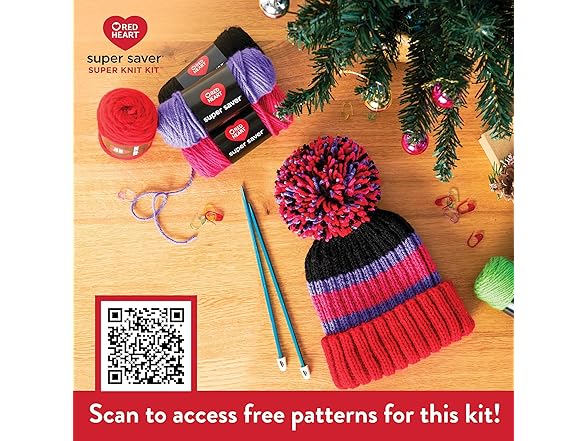 Red Heart Super Saver Yarn Knit Kit