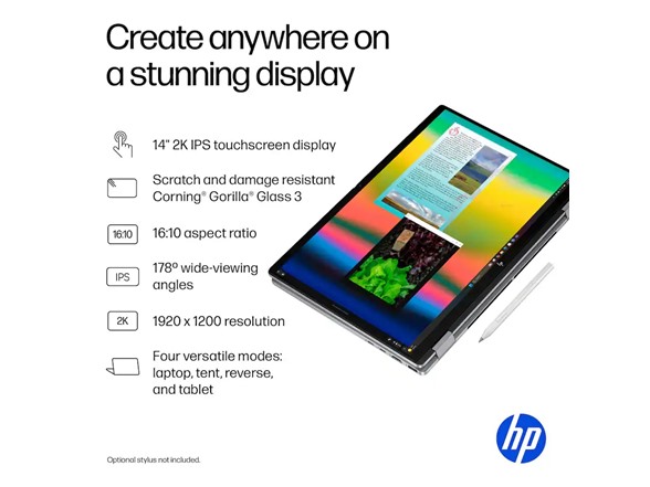 HP OmniBook X Flip 2-in-1 14" 2K Laptop