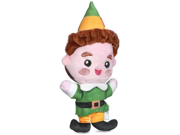 6" Buddy The Elf Dog Plush Squeaker Toy
