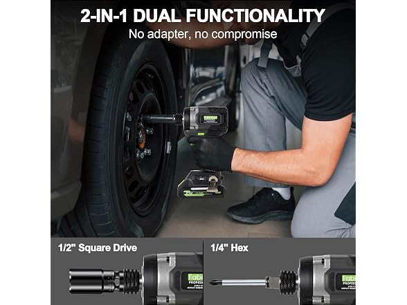 FABOKA FA0901 2-IN-1 Impact Wrench and Driver - Gallery 2