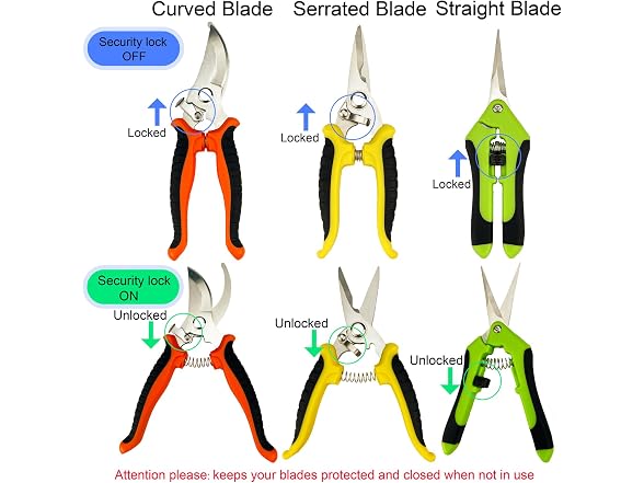lengnoyp GAR-10 Pruning Shears 4 Pack