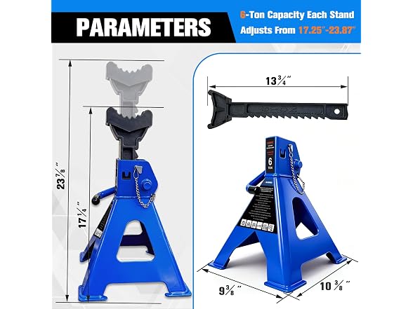 YATOINTO 6 Ton Heavy Duty Jack Stand