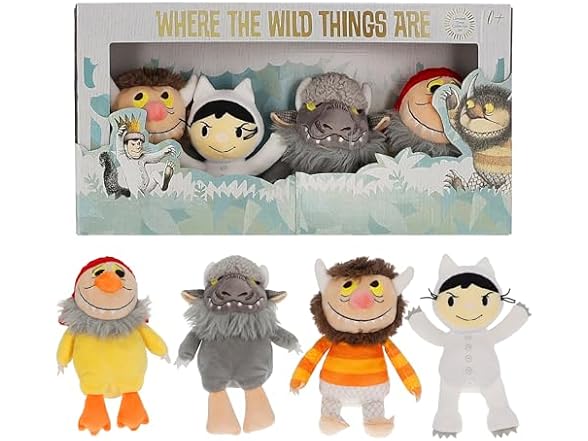 Kids Preferred Where The Wild Things are 4 Piece Plush Set