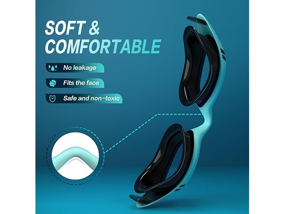 VegoVia Green Adult Swim Goggles