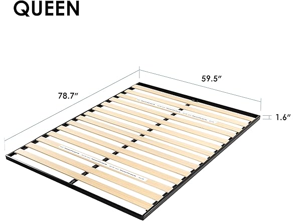 Mellow 1.6" Metal Bunkie Board Queen Mattress Support