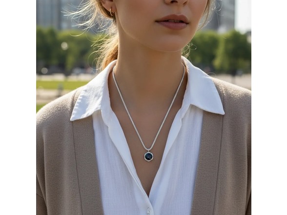 Rainbow Moissanite Diamond Necklace