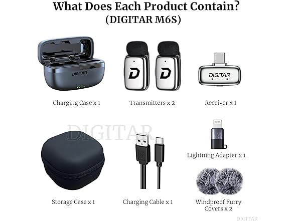 Wireless Lavalier Mic w/ Charging Case