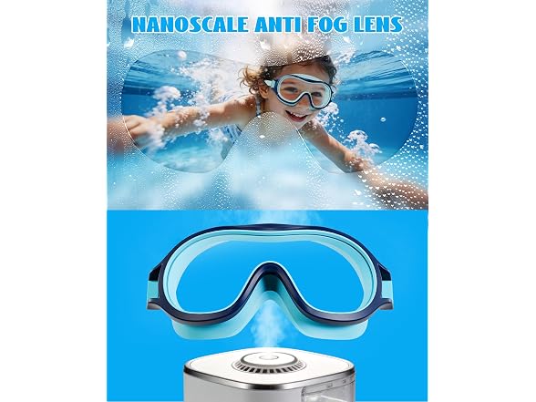 Aegend 2-Pack Anti-Fog Swim Goggles