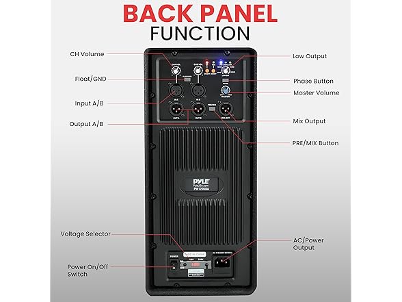 Pyle 1600 Watt Subwoofer Speaker