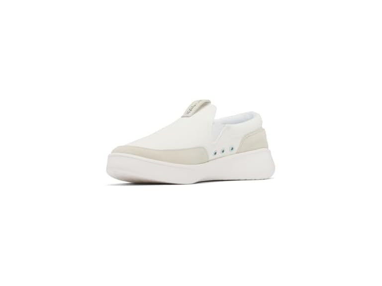Columbia Womens PFG Boatside Slip On Boat Shoe, Sea Salt/ICY Morn, 10