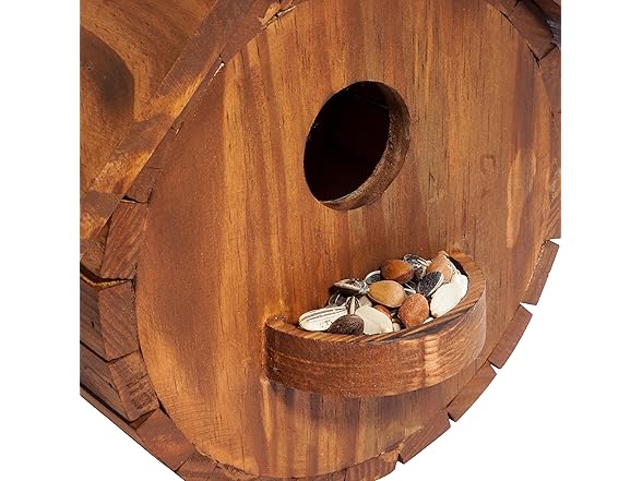 Set of 2 MIXUMON Bird Houses for Outside