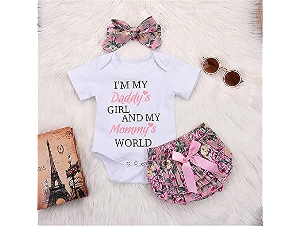Honykids (0-3 MOS) Newborn Baby Girl Romper Set