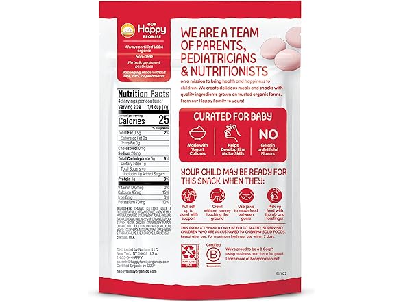 Happy Family Happy Baby Organics Baby Snacks