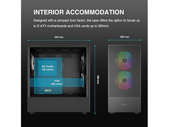 Gamdias E-ATX Mid Tower PC Case