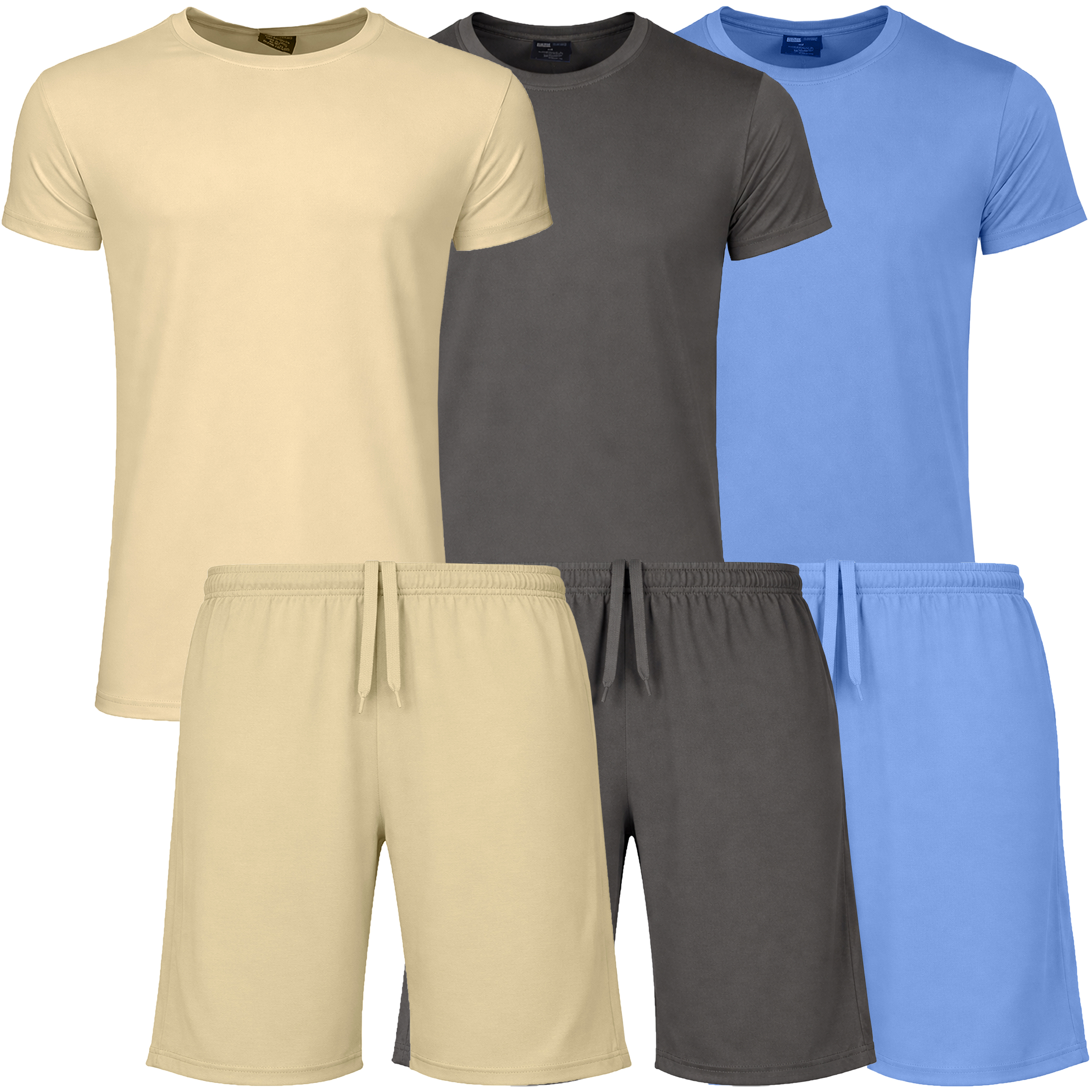 6Pc Mens Poly Tech Lounge Set - Gallery 14