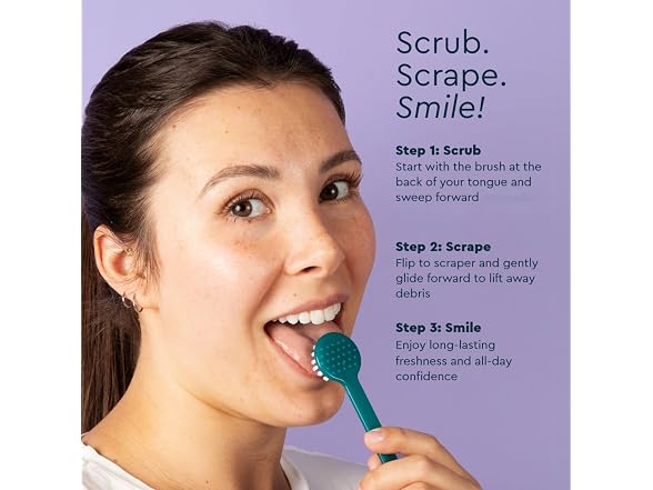 Radius Tongue Cleaner Scraper 3 Count Multi
