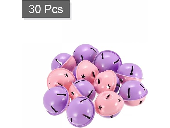 uxcell Jingle Bells, 40mm 30pcs Carbon