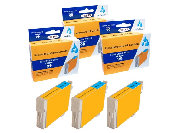 Compatible Epson 99 Cyan Ink Cartridge (3 Pack)