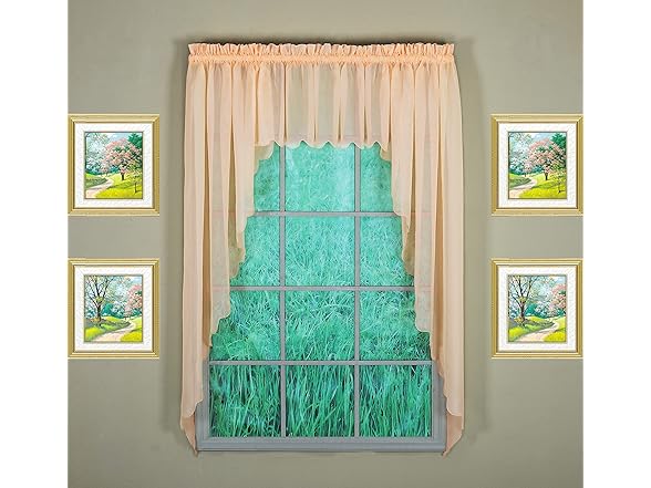 Today's Curtain Emelia Original Voile Valance 14"