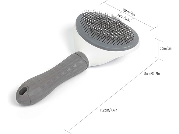 Generic Pet Hair Removal Comb Grey