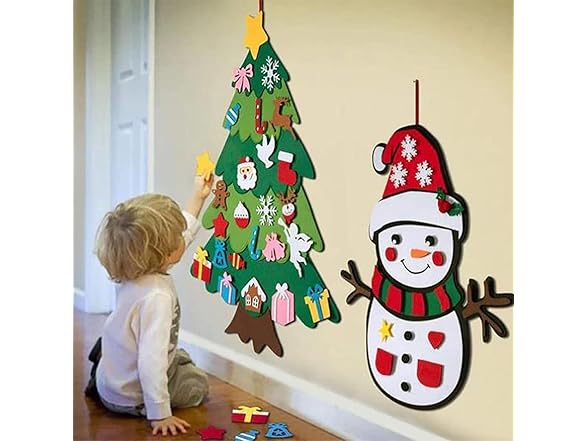 KISIQI Felt Christmas Tree for Toddlers