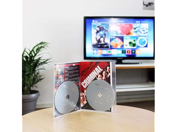 Djois 3L Fr 10280 50 x Double DVD Cases Clear