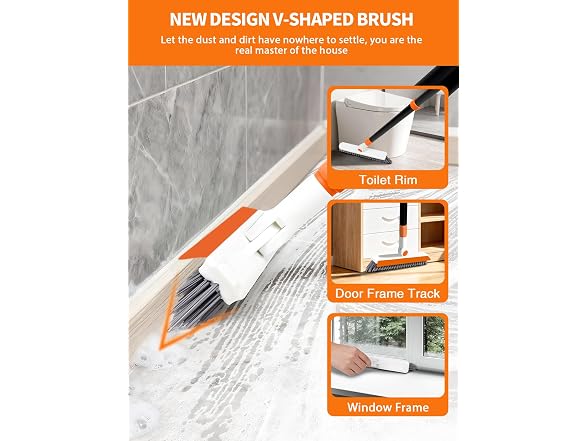 Freechangk 4-in-1 Baseboard Cleaner Tool