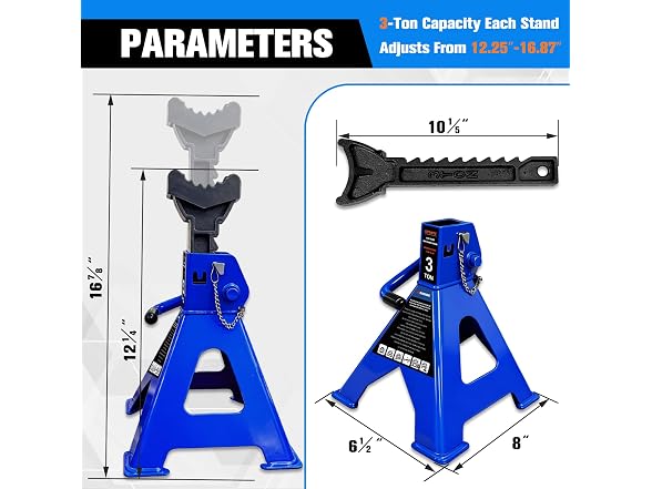 YATOINTO 3 Ton Heavy Duty Jack Stand